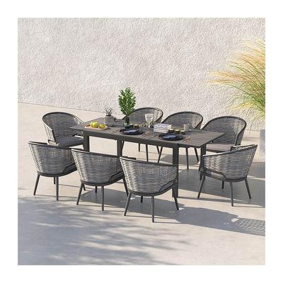 50 Pfund Tischgewicht AJUNION Luxusrestaurant Gartenmöbel Gemischter Wickersessel-Set