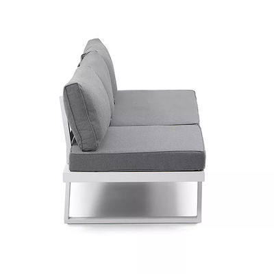Aluminiumrahmen-Patio-Set AJUNION Moderne Außenmöbel Tagebett Sektionslounge-Set