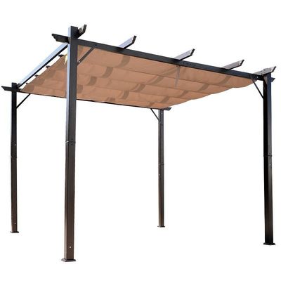 Verwandeln Sie Ihren Hinterhof in einen entspannenden Ort mit AJUNION Aluminium Patio Pergola