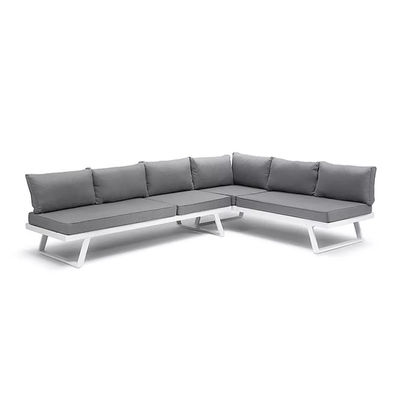 Freizeit-Balkonmöbel AGUNION Garten-Set Terrasse Sektionssofa L190 x W70 x H74cm
