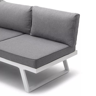 Freizeit-Balkonmöbel AGUNION Garten-Set Terrasse Sektionssofa L190 x W70 x H74cm