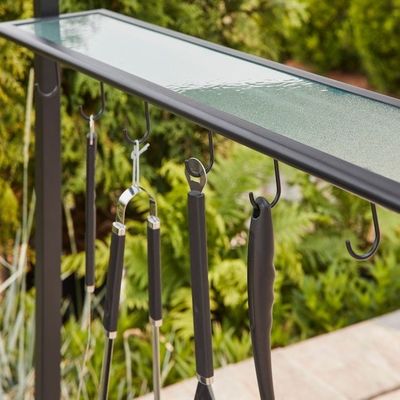 Außen-Patio Grill Gazebo Zelt AJUNION 5x8 Doppelgeschicht BBQ Baldachin mit Stahlrahmen