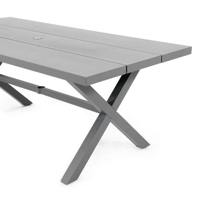 AJUNION X-Form Outdoor Dining Set für Restaurant 76"D x 36"W x 30'H Tischgröße