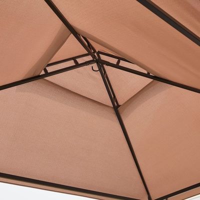 Außen-Patio Grill Gazebo Zelt AJUNION 5x8 Doppelgeschicht BBQ Baldachin mit Stahlrahmen