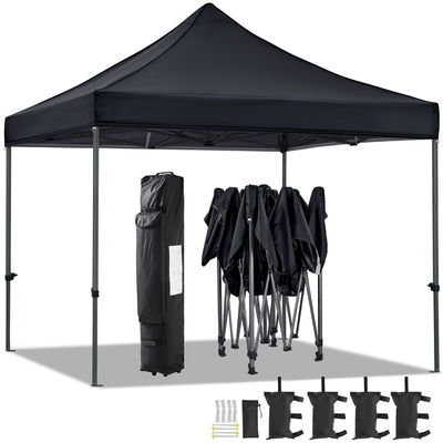 Außenstrand Sonnenschirm Gazebo Zelt D300 x W300 x H341cm Pop Up Baldachin mit Sandbeutel