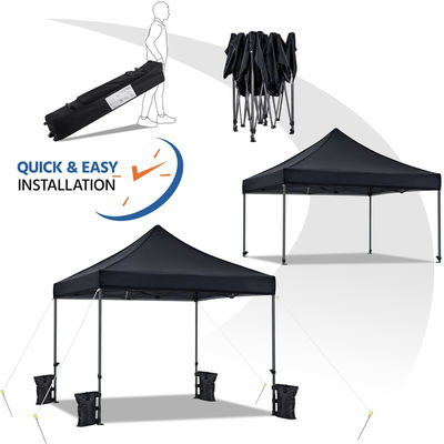 Außenstrand Sonnenschirm Gazebo Zelt D300 x W300 x H341cm Pop Up Baldachin mit Sandbeutel