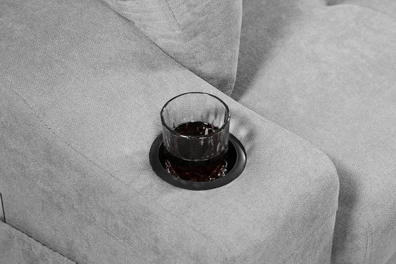 Postverpackung Allwetter Stoff L-Form Sektionssofa Bett Lounge Set mit Kissen