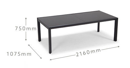 Erweiterbarer Esstisch und Stuhl für 12 Gäste von AJUNION in Garden