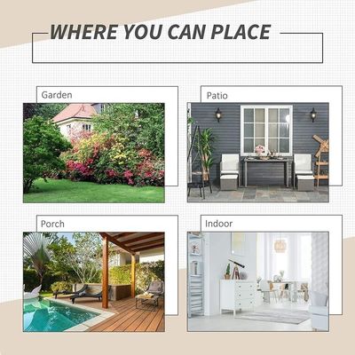 AJUNION Raumsparen Design Gartenmöbel Set mit Kissen und PE Wicker Rattan