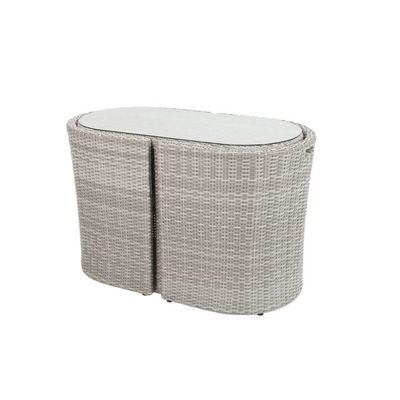 Outdoor Bistro Set mit W67 x D57 x H74cm Stuhlgröße und Postverpackung