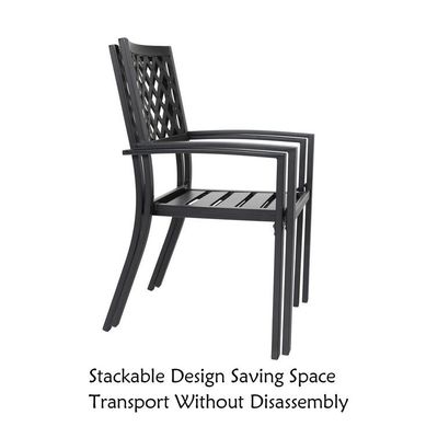 Outdoor Balkon Bistro Set Metall Gartenmöbel mit Klappdesign und 2 Sitzplätzen