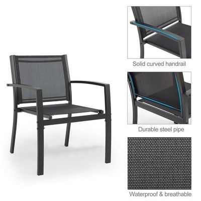 Balkon oder Patio Lounge Set Metallrahmen Garten Set für Outdoor 4 Sitzplätze Entspannung
