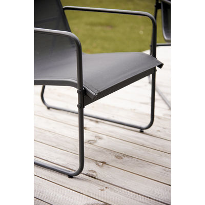 Metallmöbel Patio Set für Garten AGUNION 4-Sitzer Gespräch Lounge Set