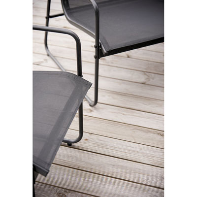 Metallmöbel Patio Set für Garten AGUNION 4-Sitzer Gespräch Lounge Set