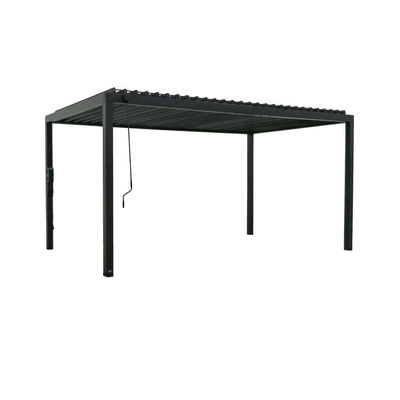 Stahlrahmen AJUNION 16X10 Metallpergola für Garten mit Louvered Dach
