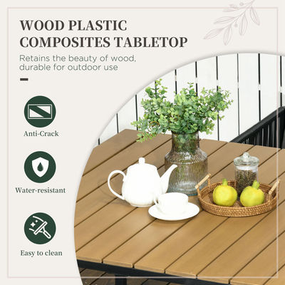 Moderner Design-Stil Klapptisch und PE-Rattan-Stuhl
