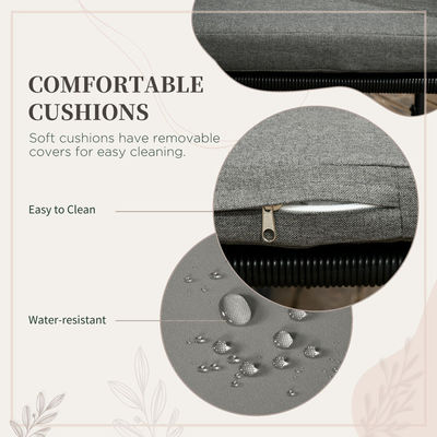 Moderner Design-Stil Klapptisch und PE-Rattan-Stuhl