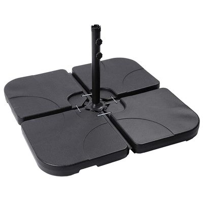 Modernes Design 50L x 50W x 7.5Hcm Plastik-Strahlerstand mit Wasser oder Sand gefüllt