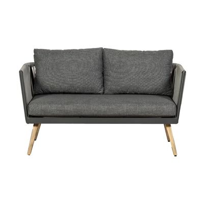 Moderne Außenmöbel mit Aluminiumrahmen und Holzkornveredelung