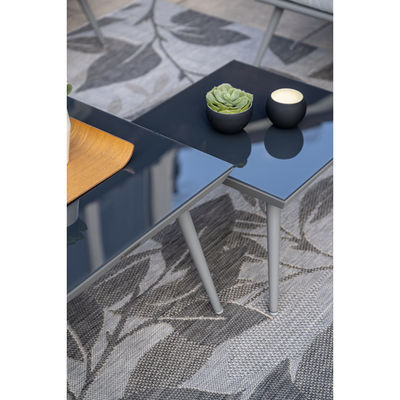 Aluminiumrahmen Gartenmöbel Lounge Set mit Kaffeetisch Größe L60 x D60 x H39cm
