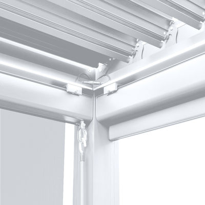 172 kg Lastkapazität Garten-Lauver-Pergola-Dach mit manueller Steuerung Aluminiumrahmen