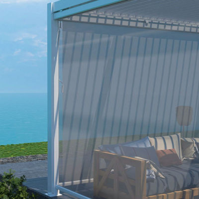 172 kg Lastkapazität Garten-Lauver-Pergola-Dach mit manueller Steuerung Aluminiumrahmen