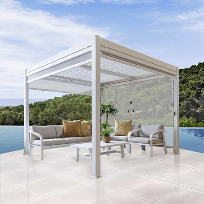 172 kg Lastkapazität Garten-Lauver-Pergola-Dach mit manueller Steuerung Aluminiumrahmen