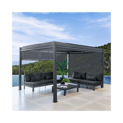 Außen-Aluminium-Bioklimatische Baldachin AJUNION Wasserdichte Louver Garten Pergolas Brücke
