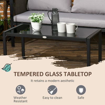 Außenmöbel Lounge Set AJUNION Aluminium Terrassenmöbel Set Spezifisches Garten Set