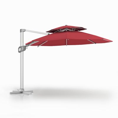 Modern Design AJUNION Handelsschirm für den Außenbereich mit wasserdichtem Sonnendach mit zwei Schichten