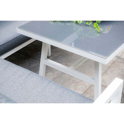 Aluminium Outdoor Esstisch Gartenmöbel Set mit Bank von AJUNION