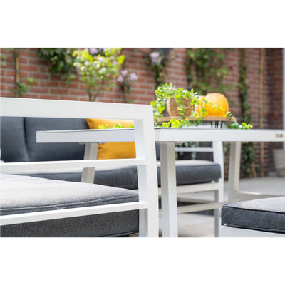 Aluminium Outdoor Esstisch Gartenmöbel Set mit Bank von AJUNION