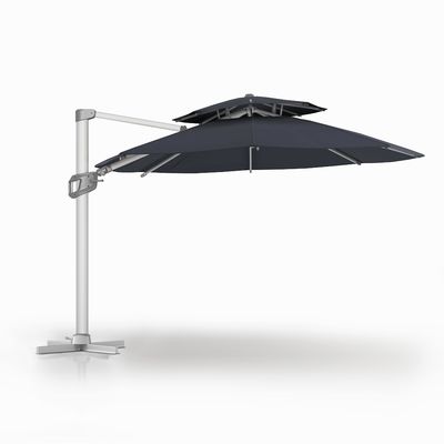 Modern Design AJUNION Handelsschirm für den Außenbereich mit wasserdichtem Sonnendach mit zwei Schichten