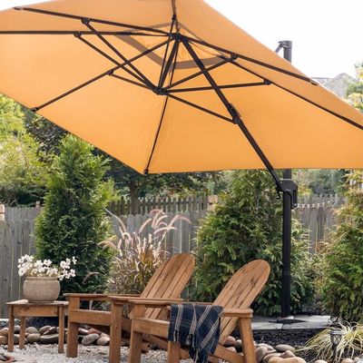 Moderner Design-Stil 1-Tier-Kantelbrecherschirm für Garten Sonnenschatten und Schutz