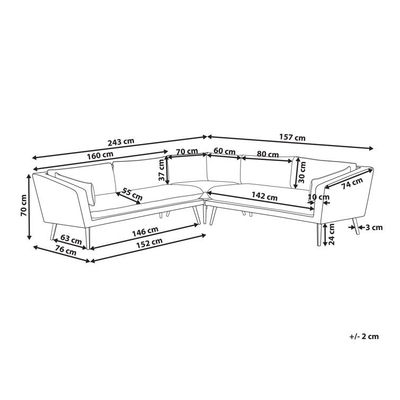 Modern Design Stil Graues Kissen Allwetter Stoff Sofa Set Möbel für Villa Garten