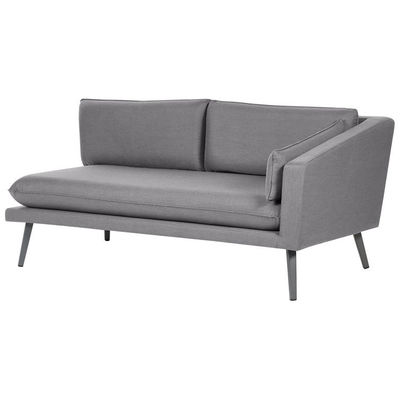 Modern Design Stil Graues Kissen Allwetter Stoff Sofa Set Möbel für Villa Garten