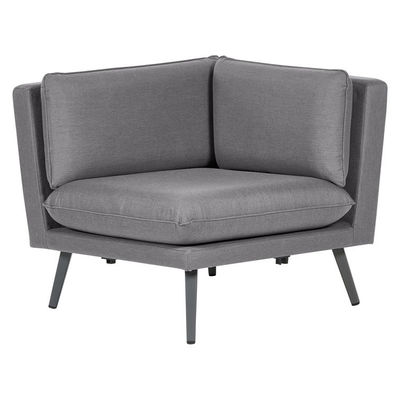 Modern Design Stil Graues Kissen Allwetter Stoff Sofa Set Möbel für Villa Garten