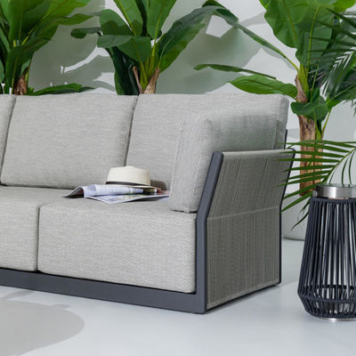 Modern Luxus Terrassenmöbel Stoff Sofa Garten Set für Villa Garten Moderner Stil