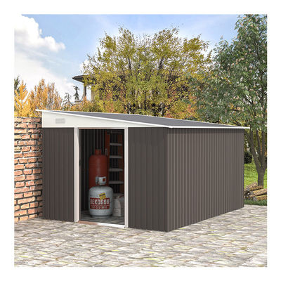 11x9ft Metall Außenhaus Lagerhaus Gartenhaus Schuppen mit Pulverbeschichtung
