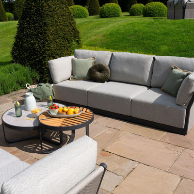 Modern Luxus Terrassenmöbel Stoff Sofa Garten Set für Villa Garten Moderner Stil