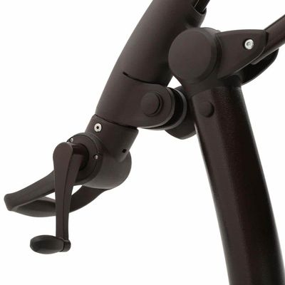 Außenmöbel AJUNION 11ft wasserdichtes Cantilever-Schirm mit Solarenergie LED