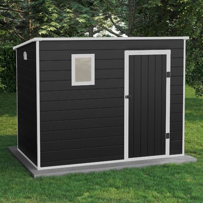 Organisieren Sie Ihre Gartenwerkzeuge effizient mit W236xD130xH194cm verriegelbarem Gartenhaus