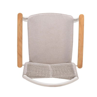 Genießen Sie frische Mahlzeiten mit AJUNION Luxus Aluminium Garten Set und Seil Weave Sessel
