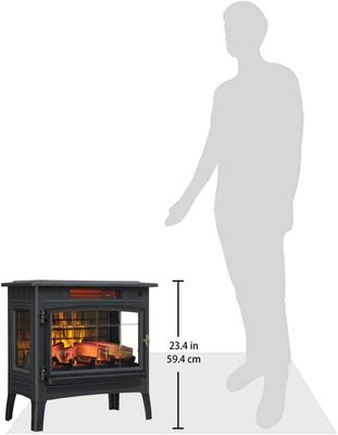 1000 Quadratmeter Heizfläche Elektrischer Kamin mit 3D-Flamme und umweltfreundlichem Design