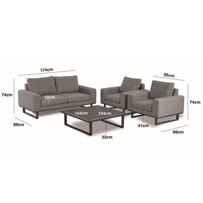 Erhöhen Sie Ihren Garten mit AJUNION All-Weather Stoff Außenmöbel Sofa Lounge Set