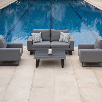 Erhöhen Sie Ihren Garten mit AJUNION All-Weather Stoff Außenmöbel Sofa Lounge Set