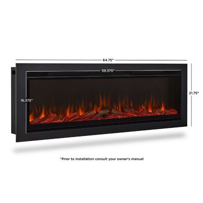 Moderne Wandmontierte elektrische Kamine mit 6 Flammenfarben und 3D-Wasserdampf