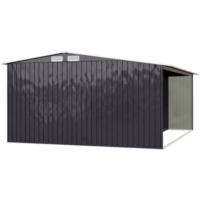 Gärtenhaus im Freien mit Feuerholzlager W329xD313xH178cm