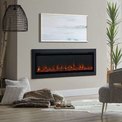Moderne Wandmontierte elektrische Kamine mit 6 Flammenfarben und 3D-Wasserdampf