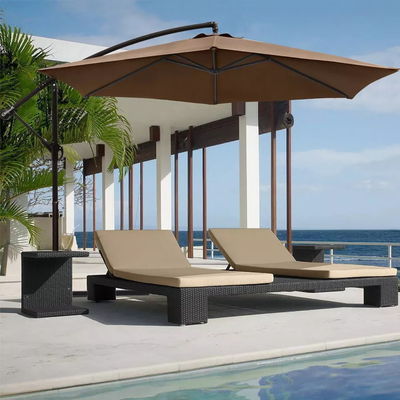Patio Schirm 10FT Stahlrahmen wasserdicht Sonnenschirm Sonnenschirm für Outdoor Hanging Offset